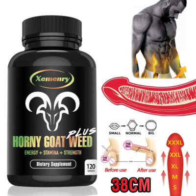 Horny Goat Weed 1440mg - with Maca - Testosterone Booster, Energy & Endurance