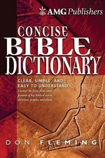 Amg Concise Bible Dictionary by Fleming, Don