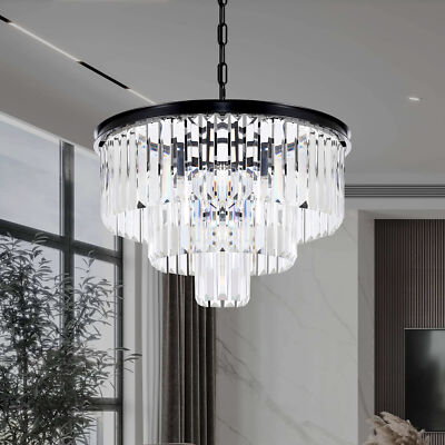 Luxurious K9 Crystal Ceiling Fixture Light Pendant Lamp Chandelier Lighting 50cm