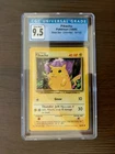 1999 POKEMON Game PIKACHU 58 CGC 9.5 =PS 10 =BGS GEM MINT Base Set Yellow Cheeks