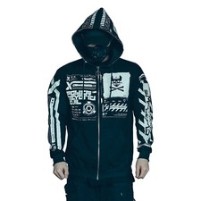 Niepce Men's Cyber Explosion Techwear Jacket Streetwear Cotton Coat