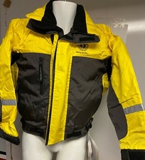 MUSTANG FLOTATION JACKET MJ6224/INVENTORY BLOW-OUT, YELLOW/CARBON, LARGE, NEW