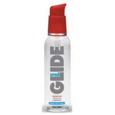 Anal Glide Silicone Premium Lubricant, 2 .oz. (60 ml) Bottle, Body Action Smooth
