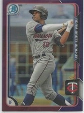 Adam Brett Walker Atlanta Braves 2015 Bowman Draft Purple Refractor