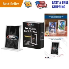 Durable Acrylic Trading Card Stand | Clear Presentation for Single Card Showcase