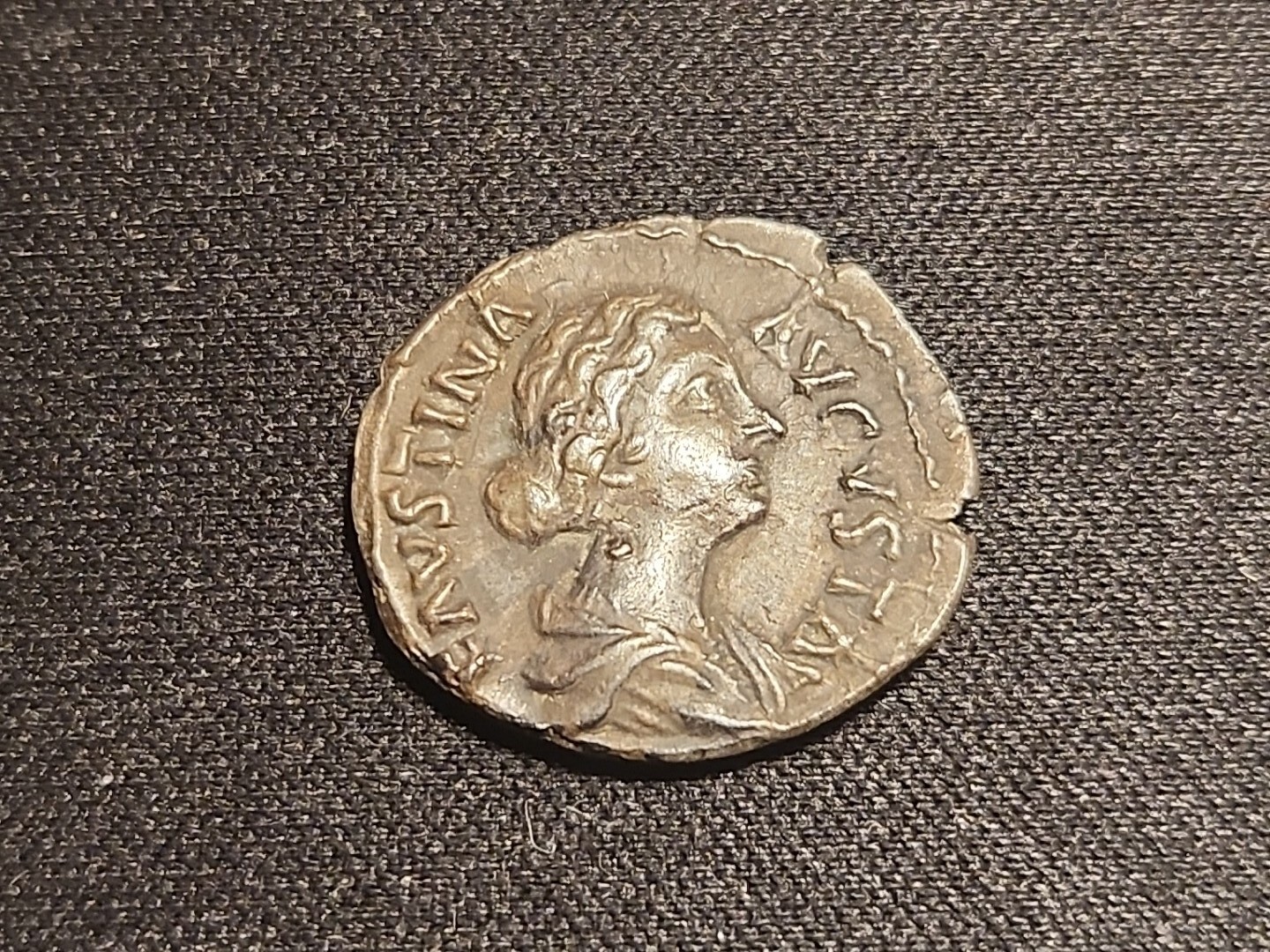Römische Silbermünze 2,75 g Denar von Faustina Junior 161/176AD Sehr guter Zustand wie Fotos LA18