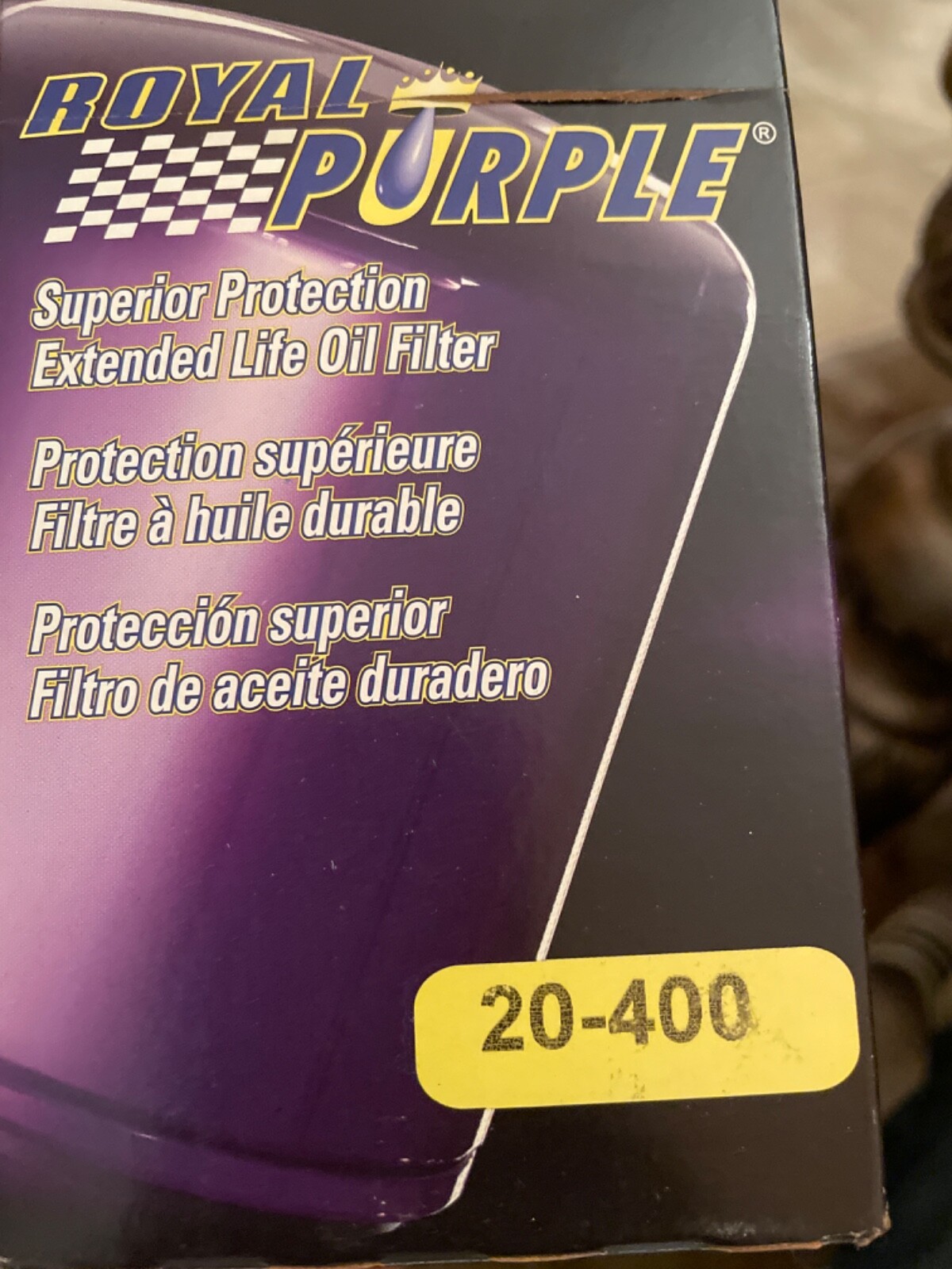 Royal Purple 20-400 Extended Life Premium Engine Oil Filter