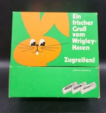 WRIGLEY'S German Chewing Gum Counter Top Store Display Cardboard Box 