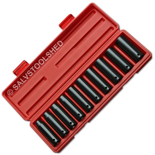 1/2" Deep &or Short Impact Socket Set Sockets Cases Select MM &or SAE Air Tools - Picture 15 of 22