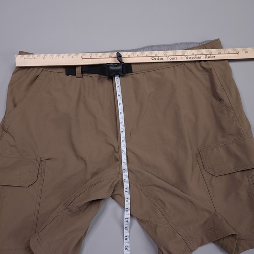 Pantaloncini cargo Duluth da uomo con cintura flessibile tela ripstop sentieri escursionistici all'aperto 3XL - Foto 5 di 8