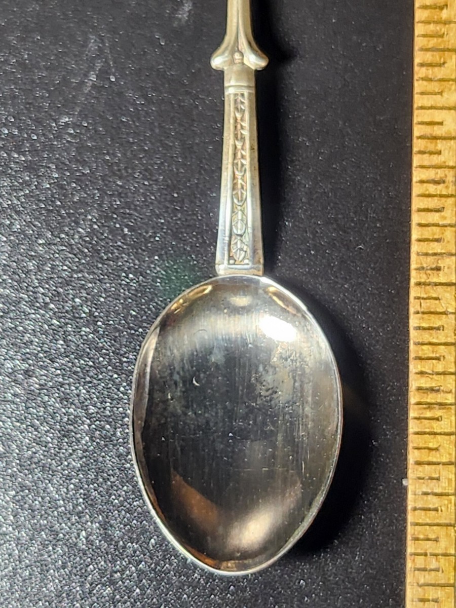 Vintage Tokyo Japan 950 Sterling Silver Enamel Souvenir Spoon 12.3
