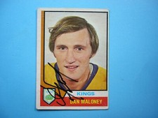 1974/75 O-PEE-CHEE NHL HOCKEY CARD #172 DAN MALONEY VG NICE!! AUTO AUTOGRAPH OPC