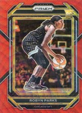 2023 Panini Prizm WNBA ROBYN PARKS RC ROOKIE #10 RED RUBY WAVE PRIZM SKY