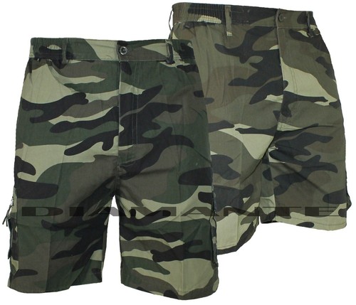 Bermuda Cargo uomo regolare mimetico elasticizzato pantaloni corti nuovo  5502 | eBay