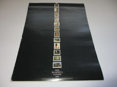 LINDA McCARTNEY very rare 1989 calendar LYNX Anti-Fur Campaign