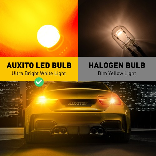AUXITO Amber 7443 7444 LED Turn Signal Blinker Light Bulbs No Hyper Flash 2800LM - Picture 4 of 12