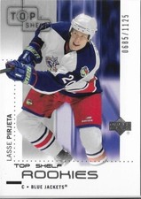 2002-03 UD Top Shelf LASSE PIRJETA rookie card #111