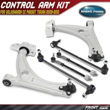 8x Control Arms Ball Joints Sway Bar End Links Kit for VW CC Passat Tiguan Front