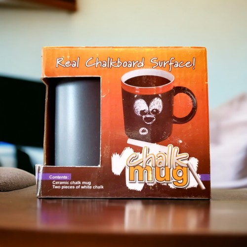 Kreidetafel Becher Tasse Keramik Personalisierbar Trinkgeschirr Versand am nächsten Tag - Bild 1 von 6