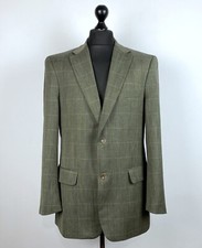 Mario Barutti mens wool linen silk suit blazer jacket Size 052/R42