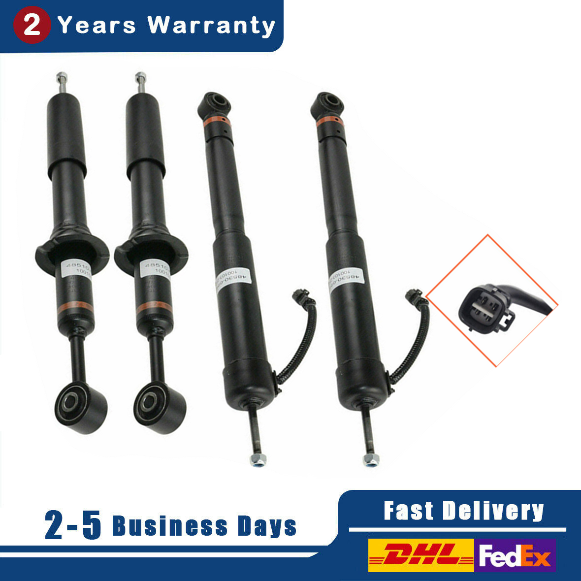4X Front Rear Shock Absorbers For Toyota Land Cruiser Prado 120