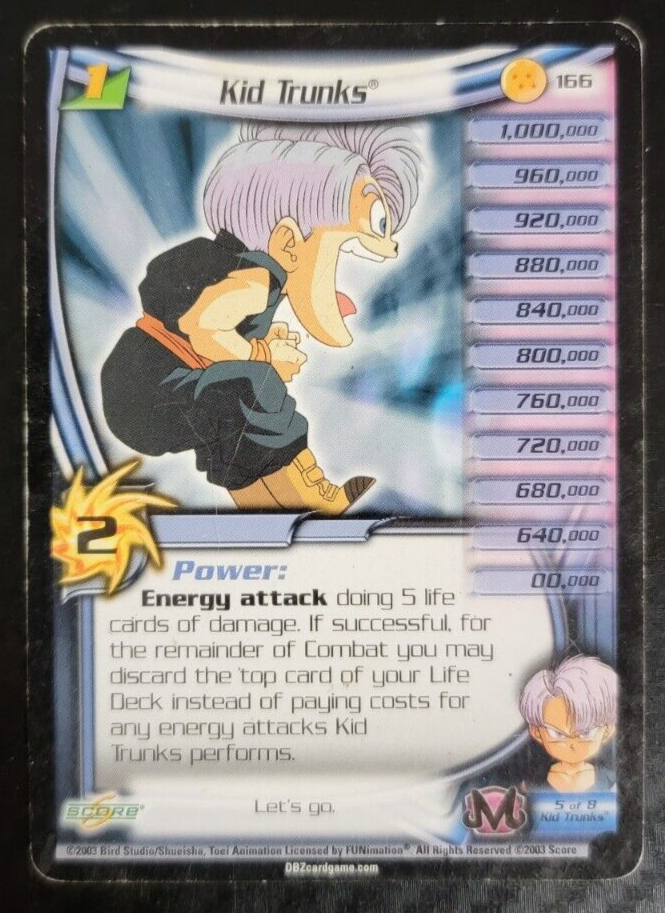 Dragonball Z - TCG - Kid Trunks #166 | eBay