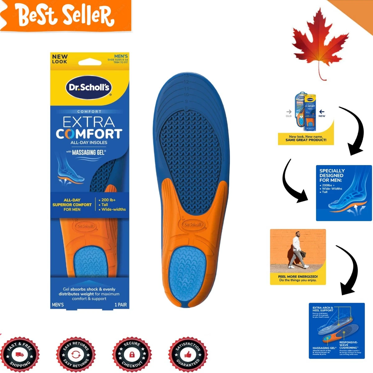 Scholl shock hotsell absorbing insoles