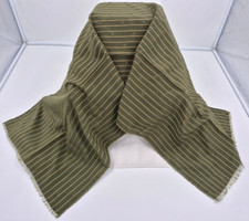 Vintage Authentic GUCCI Long Striped Silk Scarf - 54" X 17"
