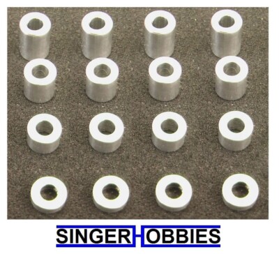 Hot Racing SPC3006 M3 Aluminum Standoff Spacer Set (4x)(2-4-6-8mm) Axial HH