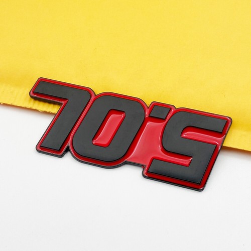 2x Black & Red 5.7L Engine Emblem Badge – Fender Trunk Decal For V6 V8 Cars, Universal