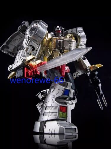 New 4th Party MP-08 MP08 Oversized King Grimlock Prime Stainless Steel Color Ver - Picture 15 of 21