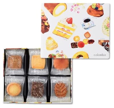 Colombin Anniversary Fours Secs Assorted Cookies 19 pieces Japan
