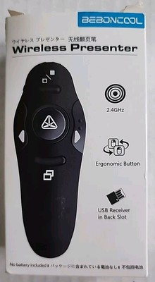 2.4GHz Wireless Presenter Remote Presentation Control, Red Laser  (E4)