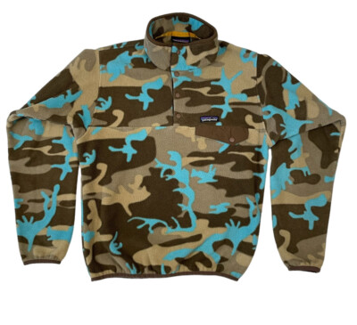 Patagonia Men's Lightweight Synchilla Snap-T Pullover Forest Camo