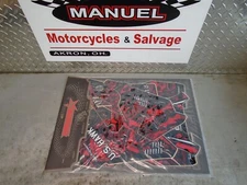 96 02 Honda cr80 indie performance  Graphics Kit  Red & Black gx3h7hawk