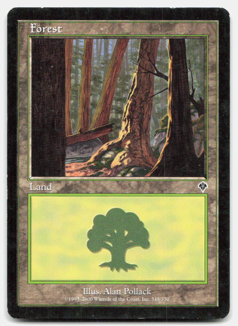 Forest (348) 348 Land Invasion Magic: The Gathering Near Mint