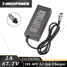 67.2V 2A Fast Charger for 16S 60V Li-Ion Battery Pack Electric Bike