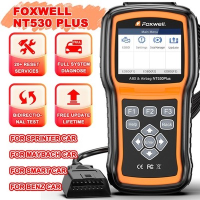 FOXWELL NT530 Plus For Mercedes Benz Bidirectional OIL OBD2 Scanner All System