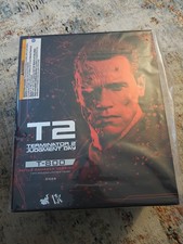 Hot Toys T-800 Battle Damaged 2.0 Terminator 2 Judgment Day 1/6 Figure DX46 New