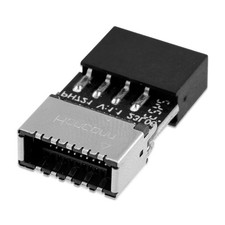 USB 2.0 to USB 3.2 Gen 1 Header Adapter Front Panel Connector Motherboard 9Pin t