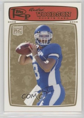 2008 Topps Rookie Progression Gold 41/199 Andre Woodson #168 RC 3c7
