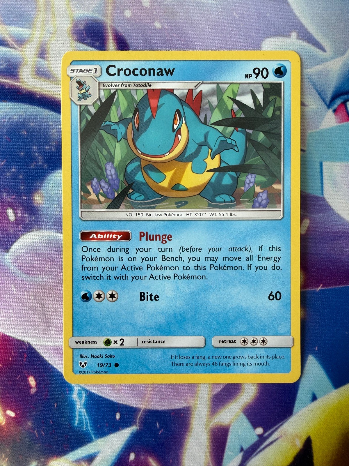 CROCONAW 19/73 SHINING LEGENDS Common Pokemon
