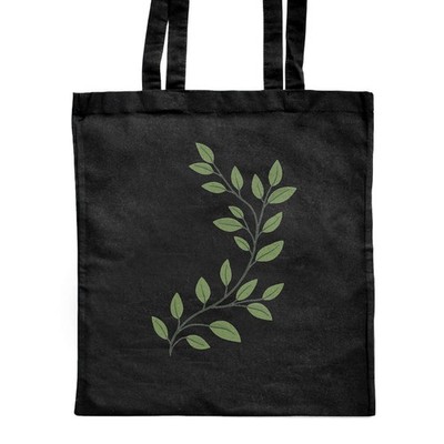 'Greek Green Leaf Branch' Classic Black Tote Shopper Tasche (ZB00025217)
