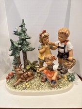 MJ Hummel Figurine 2320 #0658 Forest Walk Psst Quiet Follow That Fawn 9.5” 2011