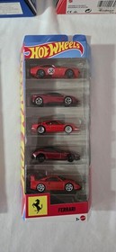 Hot Wheels Ferrari 5 Pack Lot of 5 Sets Testarossa F40 Enzo SF90 308 GTO FXX 512