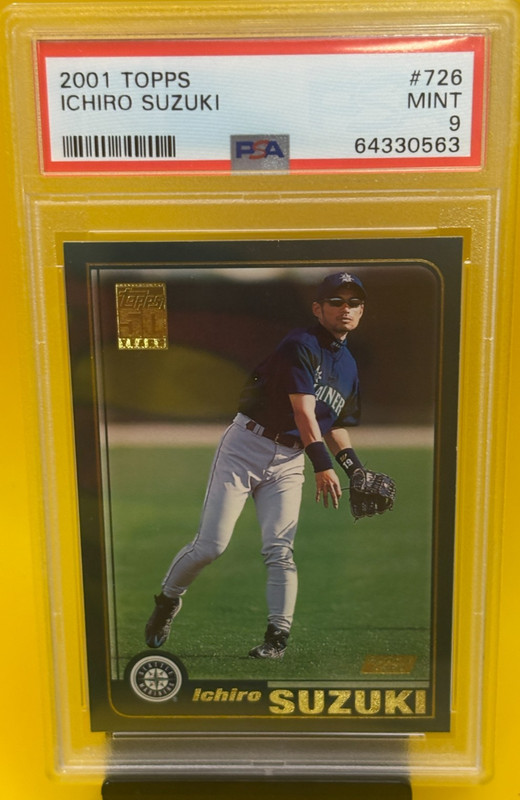 2001 Topps Ichiro Suzuki RC #726 Rookie Card MINT PSA 9