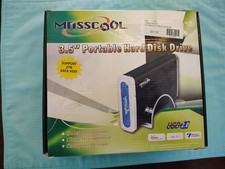 Used Powers On Masscool 3.5 Inch Portable Hard Disk USB 2.0 Drive Enclosure