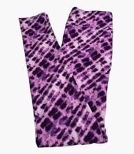 LuLaRoe Leggings OS One Size PURPLE HALLOWEEN Fun Tribal TIE DYE Fun Stripe SOFT