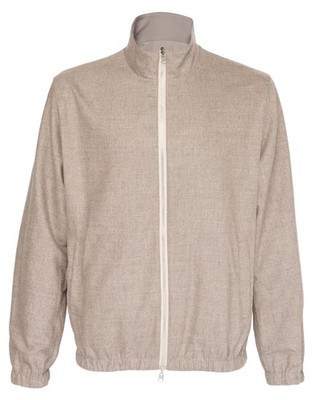 NWT MARCO PESCAROLO reversible JACKET wool cashmere dove-grey luxury Italy 52 L
