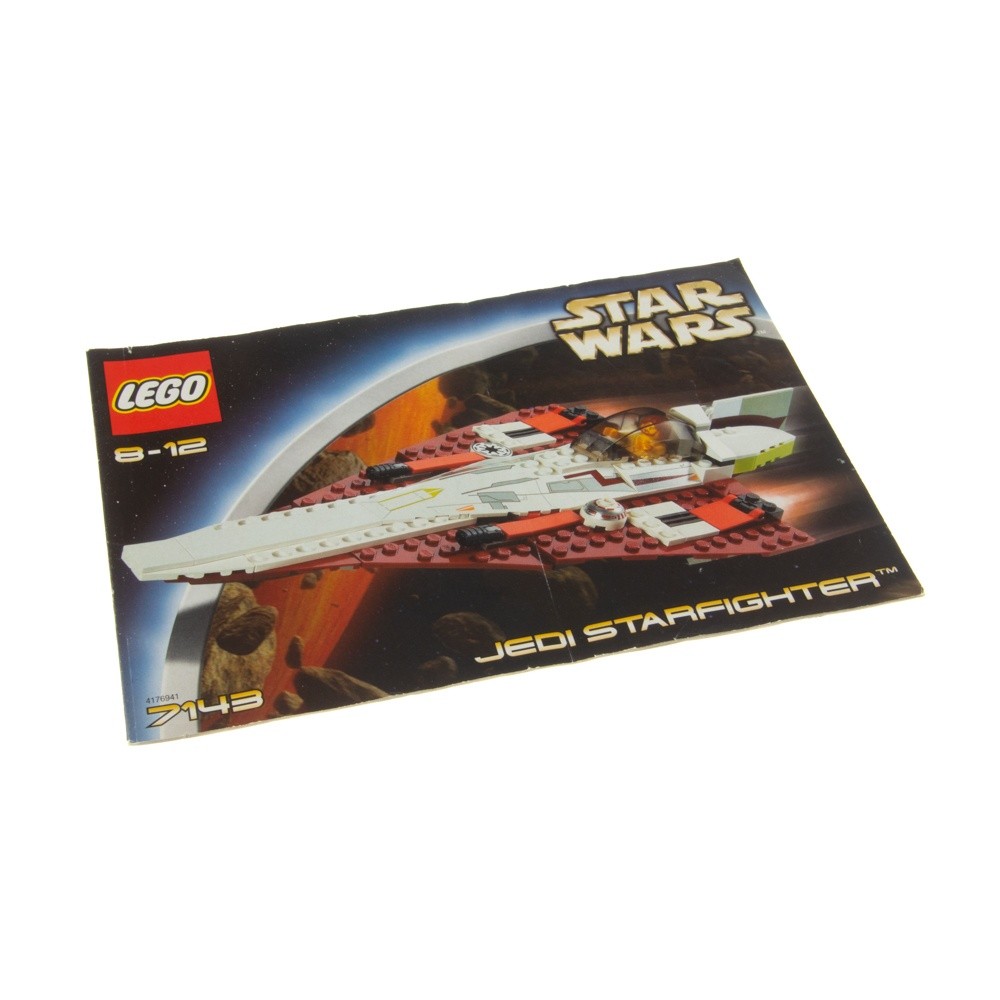 1x Lego Instruction Manual Star Wars Book B-Stock Used Jedi Starfighter 7143